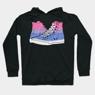 Bi-Sexual Pride Flag Hi-Top Design Hoodie